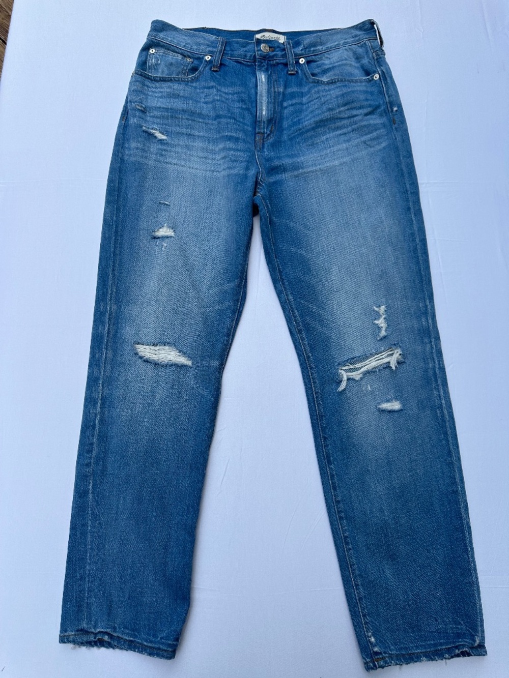 Madewell the perfect vintage jean F9074 Chet Wash: distressed edition size 31